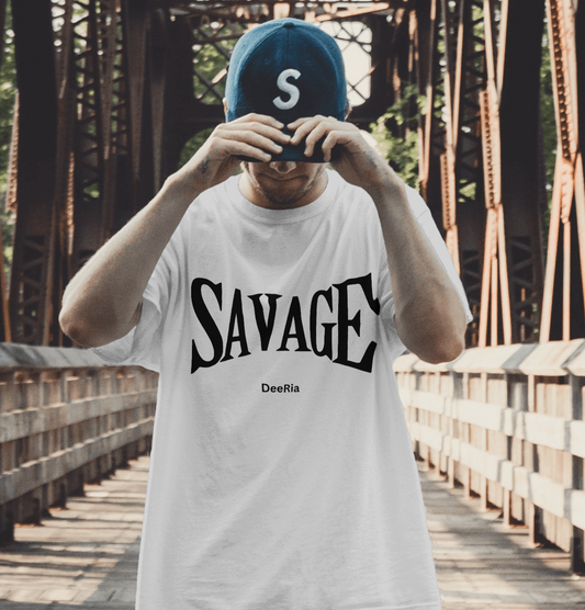 White Oversized Savage T-Shirts for Men and Women